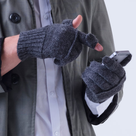 Stained Glass Merino Fingerless Gloves